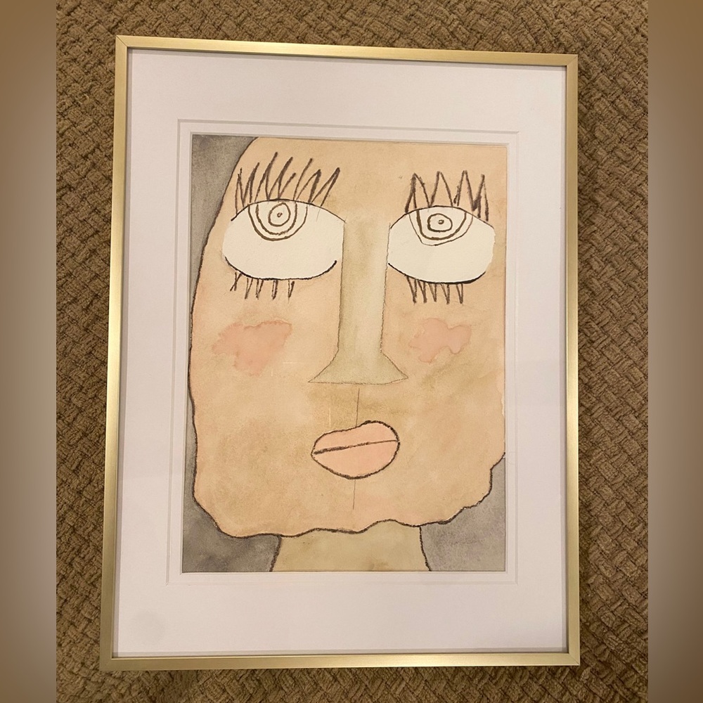 Original Watercolor Modern Portrait